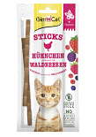 Gimcat kattensnack Sticks met Kip en Bosbessen 3 st