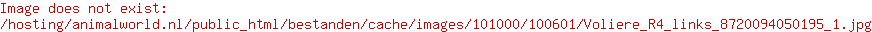 Voldux Voliere R4 Deur Links