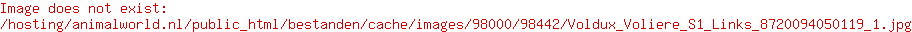 Voldux Voliere S1 Deur Links