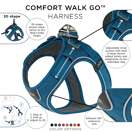 DOG Copenhagen hondentuig Comfort Walk Go Ocean Blue