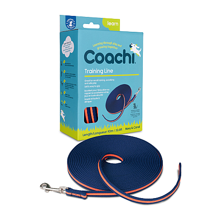 Coachi Trainingslijn Navy/Coral 10 mtr