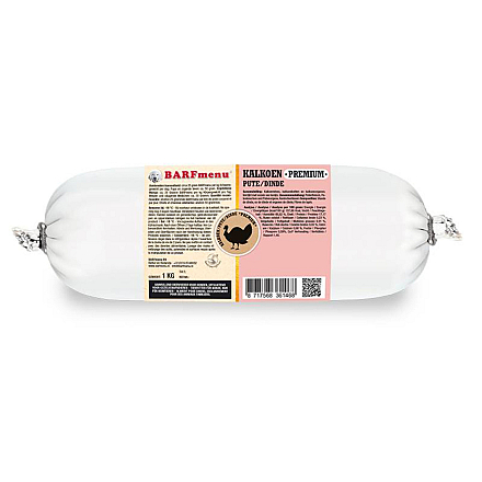BARFmenu Hondenvoer Premium Kalkoen 1 kg