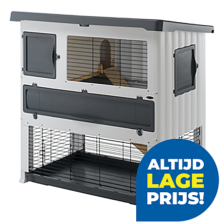 Ferplast knaagdierverblijf Grand Lodge 120 Plus grey