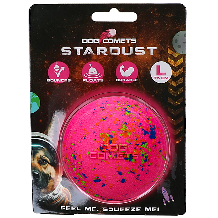 Dog Comets Ball Stardust Roze