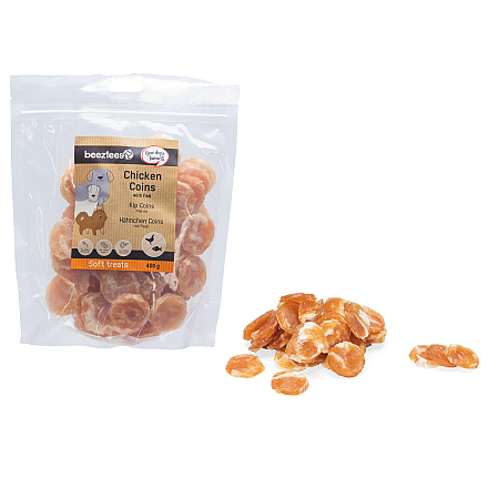 Beeztees Kip Coins met Vis 400 gr
